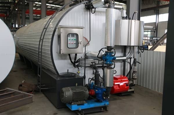 Thermal oil asphalt tank steps cause rusty state_1